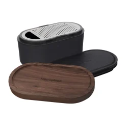 Neuheiten<Microplane Reibe mit Auffangbehälter 3-tlg. Speciality Anthrazit