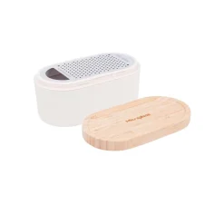 Neuheiten<Microplane Reibe mit Auffangbehälter 3-tlg. Speciality Cashmere Weiß