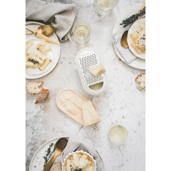 Neuheiten<Microplane Reibe mit Auffangbehälter 3-tlg. Speciality Cashmere Weiß