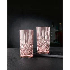 Longdrinkgläser<Nachtmann Longdrinkglas 2er-Set Noblesse Rosé