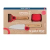 Weihnachten<Opinel Kinderküchen-Set 3-tlg. Le Petit Chef rot