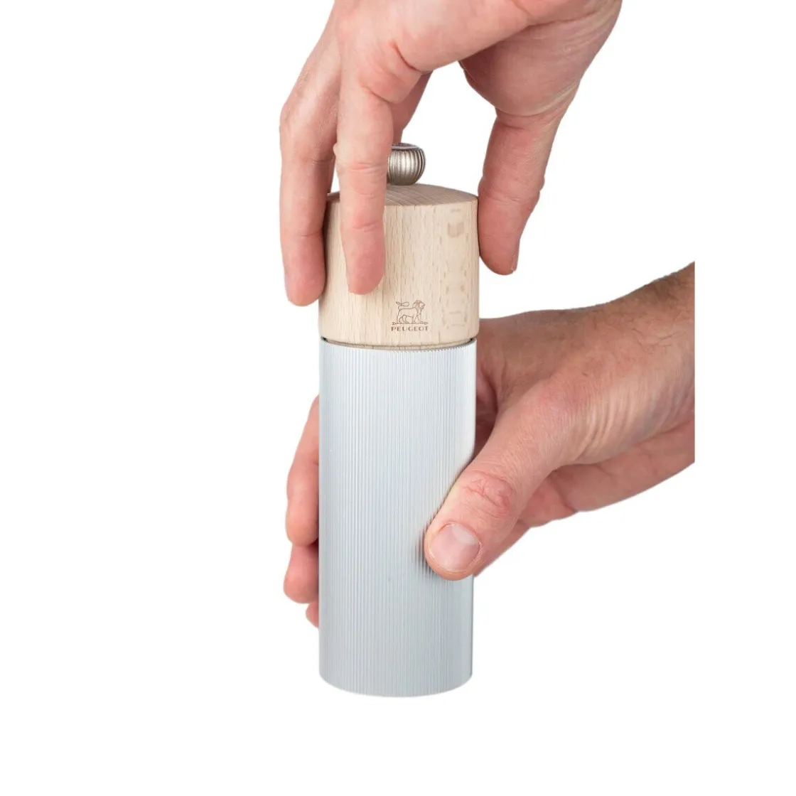 Messer & Co. Entdecken|Kräuter & Gewürze<Peugeot Pfeffermühle 18cm Line Aluminium/natur