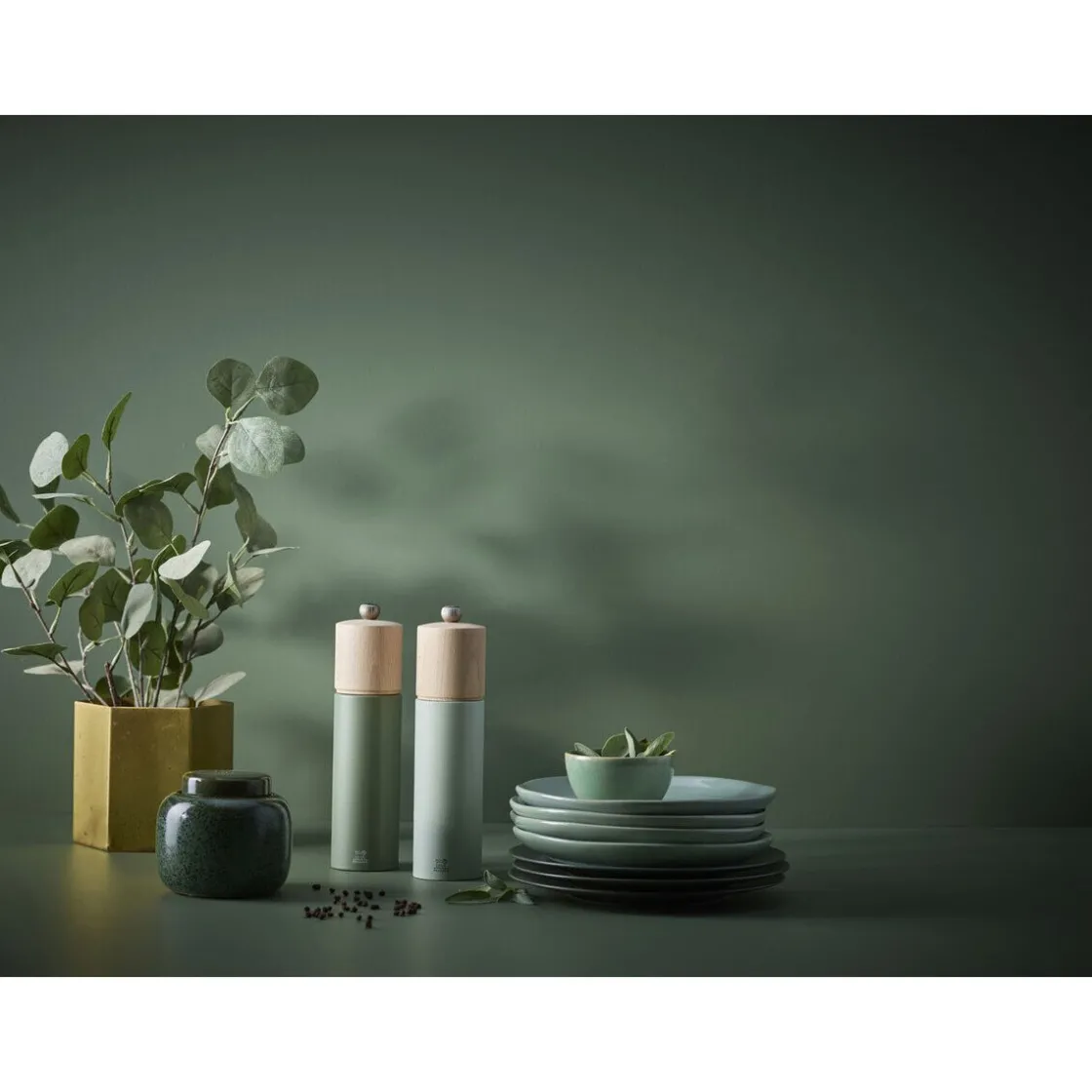 Kräuter & Gewürze|Messer & Co. Entdecken<Peugeot Salzmühle 21 cm Boreal salbeigrün