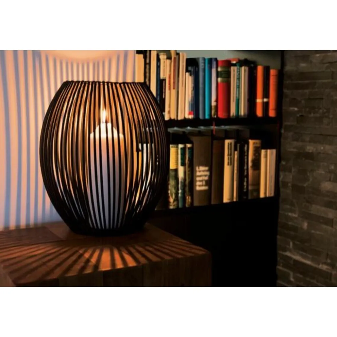 Weihnachten|Kuschelige Winterzeit<Philippi Windlicht 26 cm Louisiana anthrazit