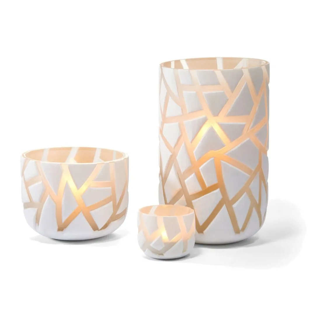 Weihnachten<Philippi Windlicht/Vase 30 cm VAL weiß