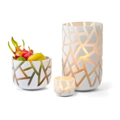 Weihnachten<Philippi Windlicht/Vase 30 cm VAL weiß