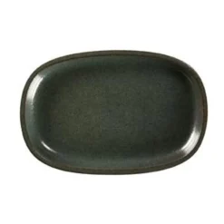 Servierplatten<RAK Platte oval 22,5x15cm tief stone Caldera Blau Grün