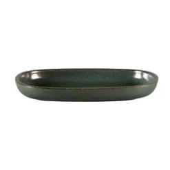Servierplatten<RAK Platte oval 22,5x15cm tief stone Caldera Blau Grün