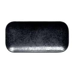 Servierplatten<RAK Platte recht. 22x11x1,7cm Fusion Karbon schwarz