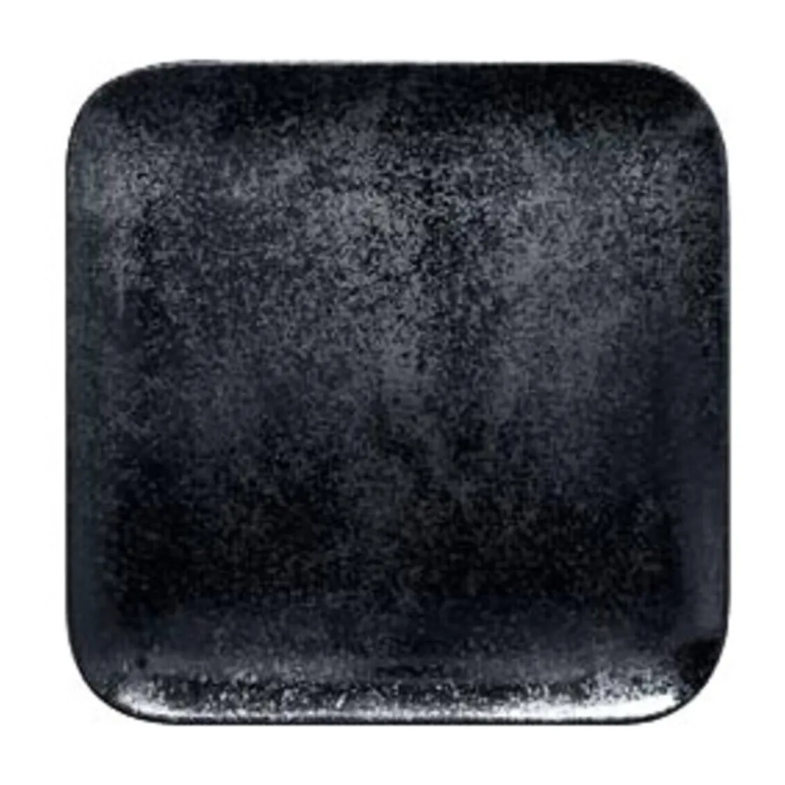 Frühstücksteller<RAK Teller quadr. 15x15cm H.1,7cm Fusion Karbon schwarz