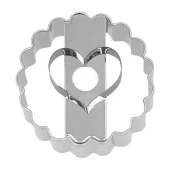 RBV Birkmann Ausstecher Herz 5 cm Linzer silber