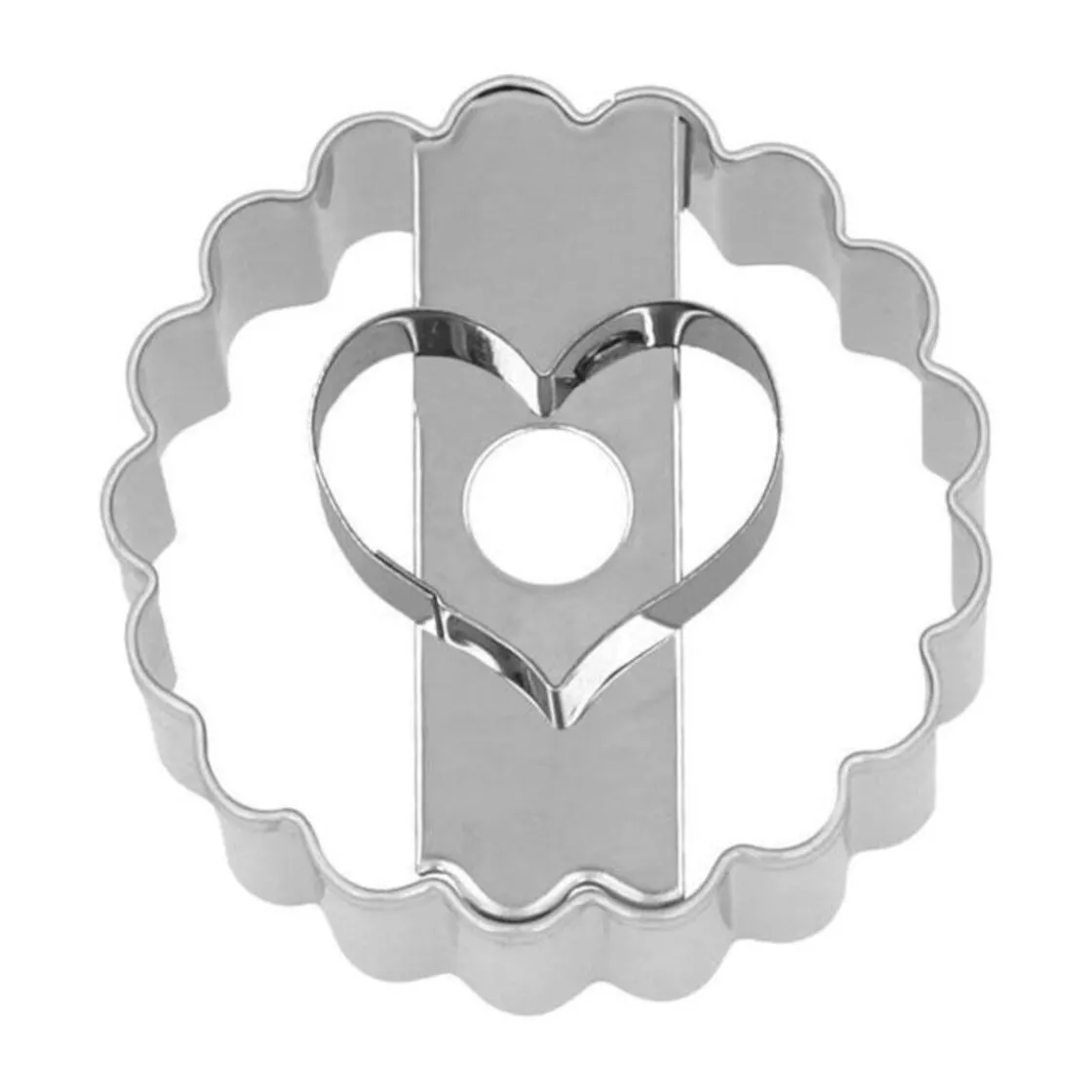 RBV Birkmann Ausstecher Herz 5 cm Linzer silber