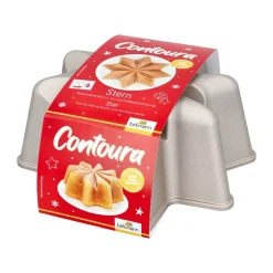 Kochwelt Entdecken|Weihnachtsbäckerei<RBV Birkmann Backform Stern 24 cm Contoura gold