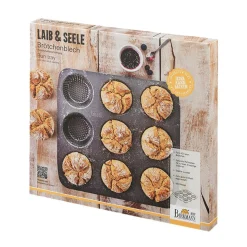 RBV Birkmann Brötchenblech 32x30 cm Laib & Seele schwarz