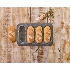 Backbleche<RBV Birkmann Mini Baguetteblech Mit Laib und Seele Antihaftbeschichtet