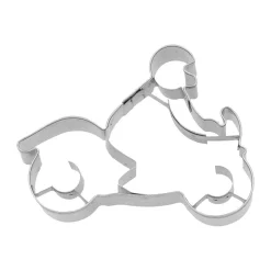RBV Birkmann Präge-Ausstecher Motorradfahrer 8 cm edelstahl