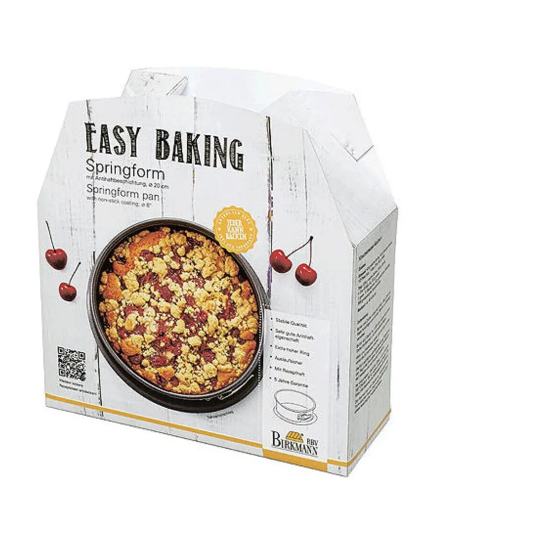 Kochwelt Entdecken|Backformen<RBV Birkmann Springform 20cm m. einem Boden Easy Baking
