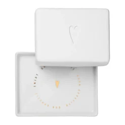 Räder Butterdose Herz 2-tlg. Poesie et table weiß