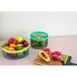 Remember Glasschale Groove grün 20x20x13cm