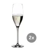 Weißweingläser|Roséweingläser<Riedel Cuvée Prestige Glas 2er-Set Vinum mit Moussierpunkt klar