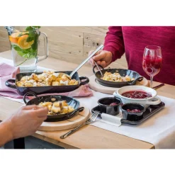 Pfannen|Kochwelt Entdecken<Riess Schlemmerpfanne 26cm ~ mit 2 Griffen schwarz