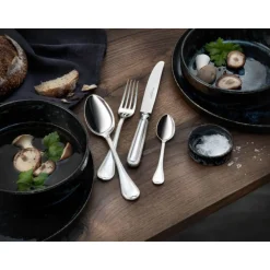 Echtsilber Besteck<Robbe & Berking 4 tlg. Garnitur Classic Faden 925 Sterlingsilber