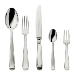 Versilbertes Besteck<Robbe & Berking 69 tlg. Garnitur Art Deco 150 g versilbert