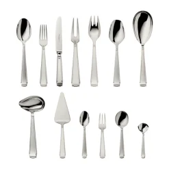 Versilbertes Besteck<Robbe & Berking 69 tlg. Garnitur Art Deco 150 g versilbert