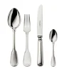 Versilbertes Besteck<Robbe & Berking 4 tlg. Garnitur Alt Faden 150 g versilbert