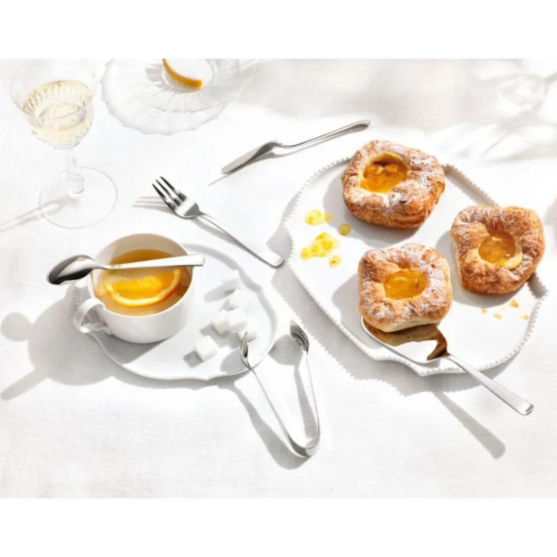 Weihnachten|Besteck Set 6 Personen<Robbe & Berking 24 tlg. Garnitur Atlantic 18/8 Brillant Poliert