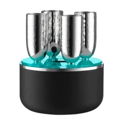 Robbe & Berking Champagner Box 5-tlg. Martelé 90 g versilbert