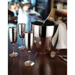 Champagnergläser<Robbe & Berking Champagnerkelch Martelé 90 g versilbert