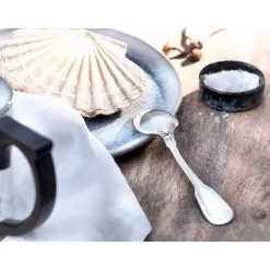 Versilbertes Besteck<Robbe & Berking Kaffeelöffel 15 cm Alt-Faden 150 g versilbert