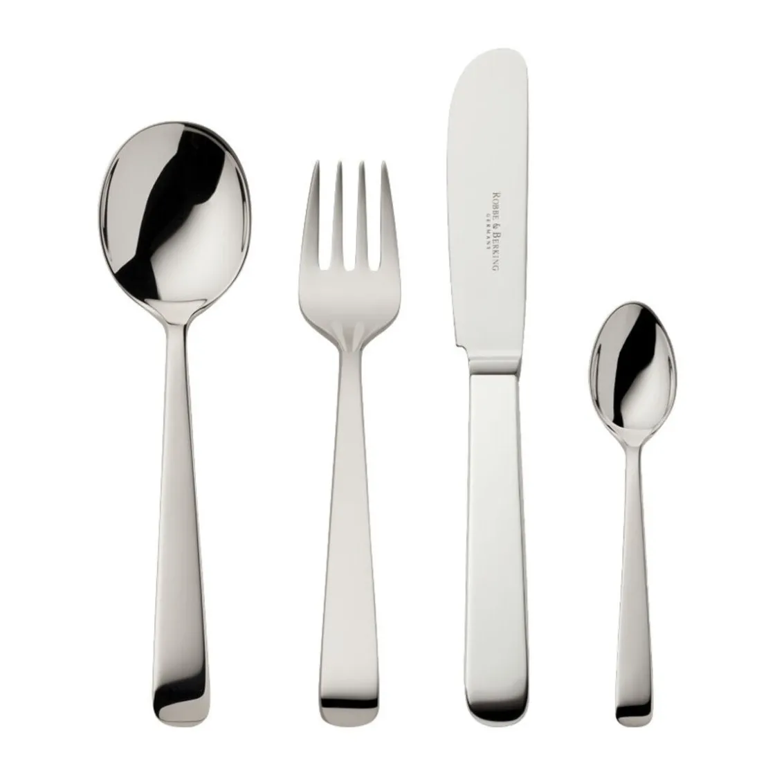 Echtsilber Besteck<Robbe & Berking Kinderbesteck 4tlg im Etui Alta 925 Sterlingsilber