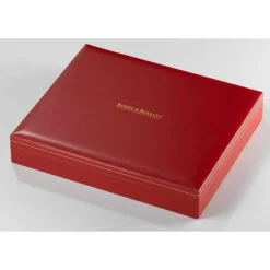 Besteckaufbewahrung<Robbe & Berking Luxuskassette Holz/Leder 24 o.30tlg. 41 X 34 X 7 cm