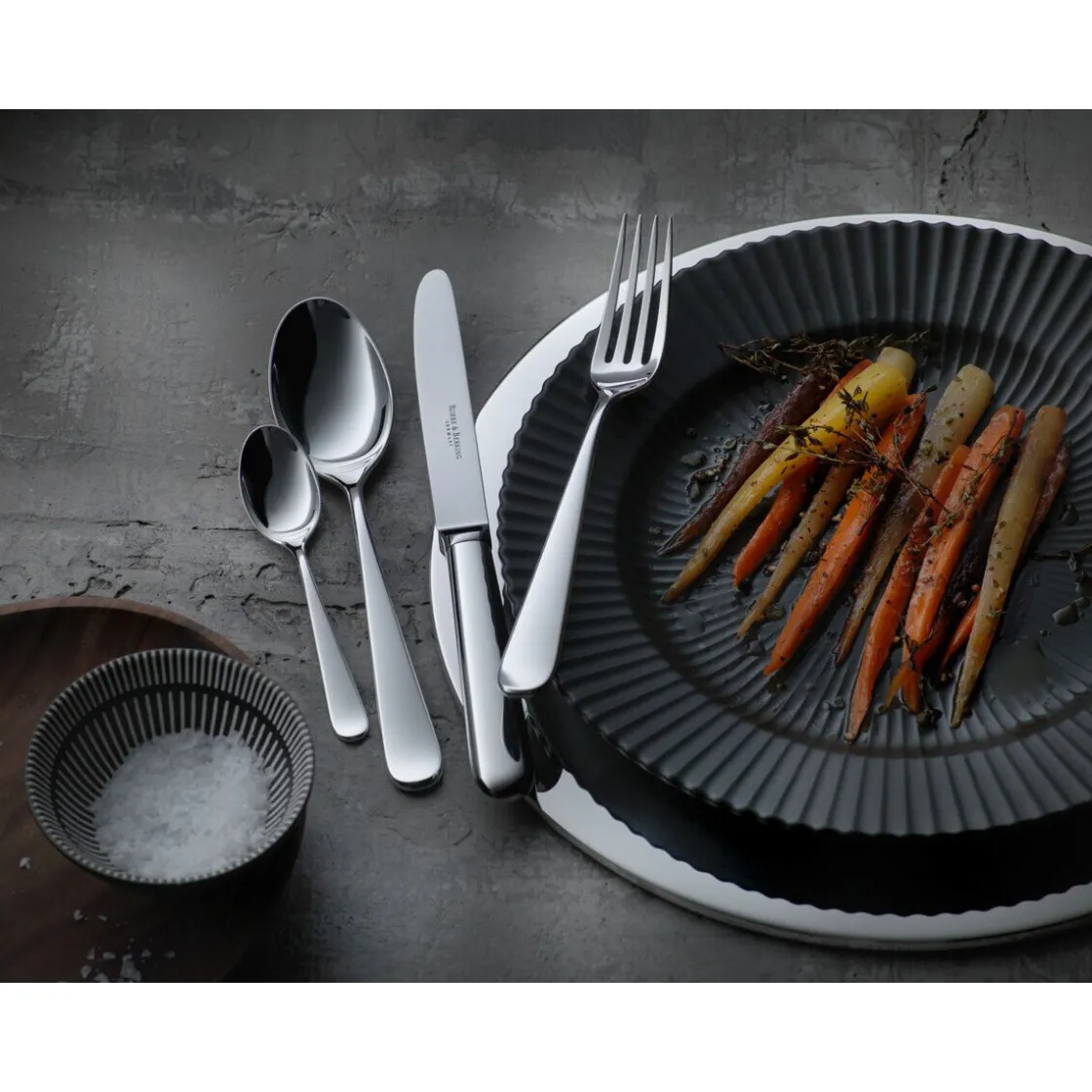 Versilbertes Besteck<Robbe & Berking Menügabel 20 cm Dante 150 g versilbert