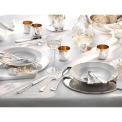 Versilbertes Besteck<Robbe & Berking Menümesser Französisch Perl 150 g versilbert