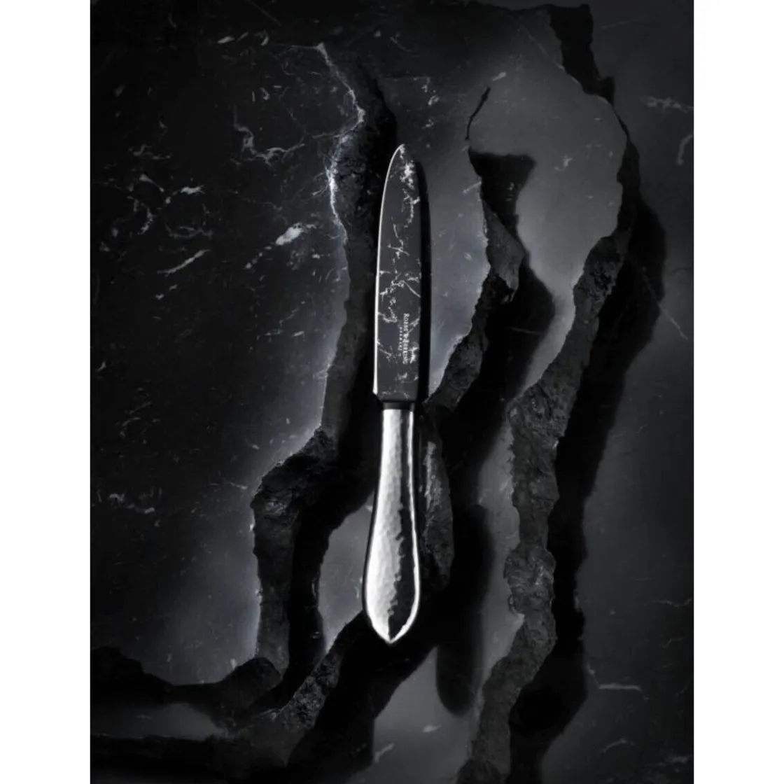 Robbe & Berking Menümesser Marble Cut Martelé 925 Sterlingsilber