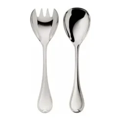 Versilbertes Besteck<Robbe & Berking Salatbesteck klein Französisch Perl 150 g versilbert