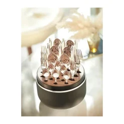 Robbe & Berking The Box - Belvedere 925 Sterlingsilber inkl. 24-tlg Besteckset Frozen Black