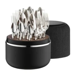 Robbe & Berking The Box - Riva 150 g versilbert inkl. 24-tlg Besteckset Marble Cut