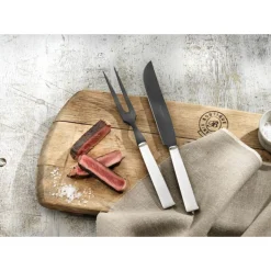 Fleischgabeln<Robbe & Berking Tranchiergabel Frozen Black Riva 925 Sterlingsilber