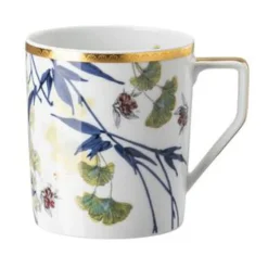 Becher<Rosenthal Becher mit Henkel Heritage Turandot white