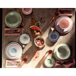 Frühstücksteller<Rosenthal Frühstücksteller 23 cm Kumi Rose tone