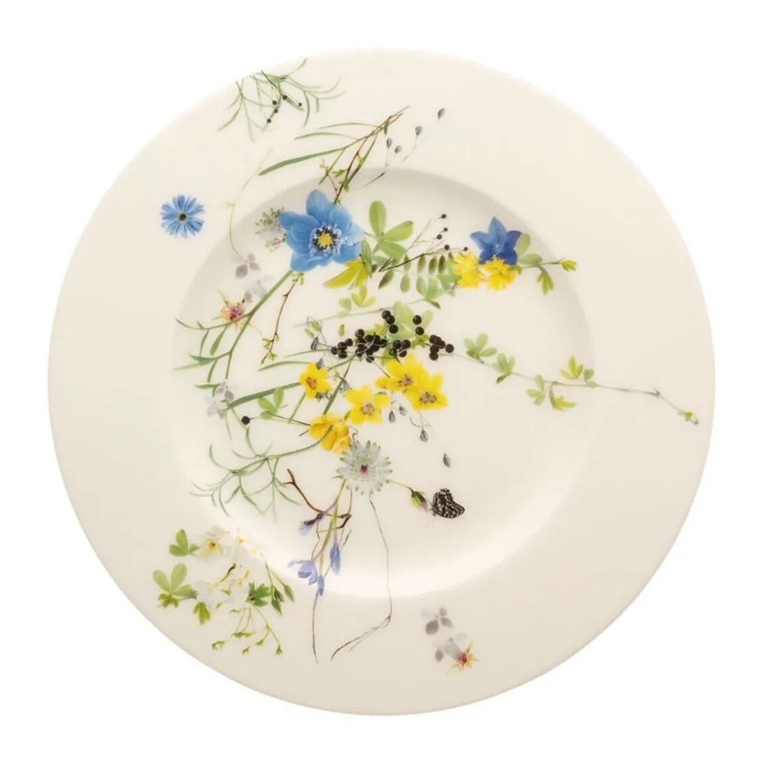 Frühstücksteller<Rosenthal Frühstücksteller 19cm Fahne Brillance Fleurs des Alpes