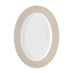 Servierplatten<Rosenthal Platte 34 cm Francis Carreau Beige
