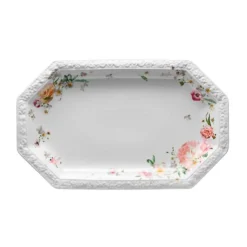 Servierplatten<Rosenthal Platte 38 cm Maria Pink Rose