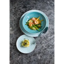 Rosenthal Platte flach 34x13cm Mesh Aqua