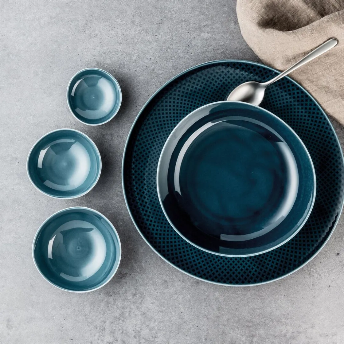 Geschirrsets 6 Personen|20 Jahre Tischwelt<Rosenthal Teller-Set 18-tlg. Junto Ocean Blue