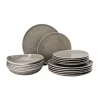 Geschirrsets 6 Personen<Rosenthal Teller-Set 18-tlg. Junto Pearl Grey